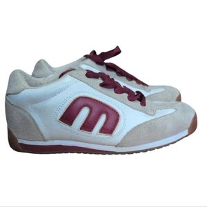 Etnies Sneakers Women's 8 Chunky Skater Shoe Red White Lace Up Comforter Shoes